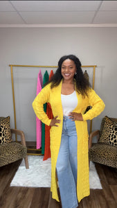 Sweater Duster-Yellow