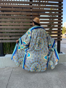 Blue Pasley Kimono