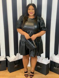 Faux Leather Babydoll 34th Avenue Boutique Faux Leather Babydoll 34th Avenue Boutique